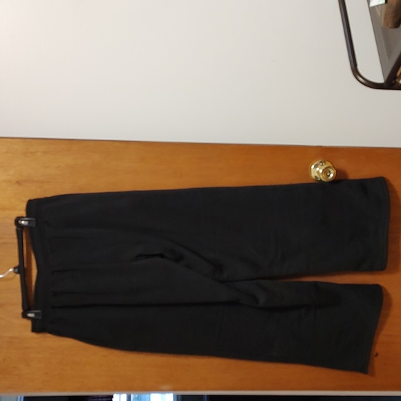 Ladies Fleece Lined Wide Legs Sweatpants With  Side Pockets Size Large - Picture 3 of 6